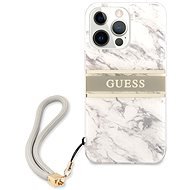 Guess TPU Marble Stripe Back Cover for Apple iPhone 13 Pro Max, Grey - Phone Cover