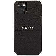 Guess PU Leather Saffiano Back Cover für Apple iPhone 13 - Schwarz - Handyhülle