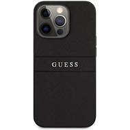 Guess PU Leather Saffiano Back Cover für Apple iPhone 13 Pro Max - Schwarz - Handyhülle