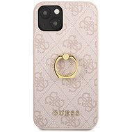 Guess PU 4G Ring Back Cover for Apple iPhone 13 Pink - Phone Cover