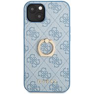 Guess PU 4G Ring Back Cover für Apple iPhone 13 Blue - Handyhülle