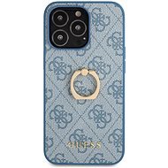 Guess PU 4G Ring Back Cover for Apple iPhone 13 Pro Blue - Phone Cover