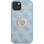 Guess PU 4G Ring Back Cover for Apple iPhone 13 mini Blue - Phone Cover