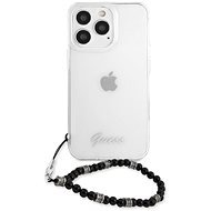 Guess PC Script and Black Pearls Back Cover for Apple iPhone 13 Pro Transparent - Phone Cover
