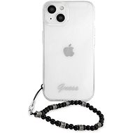 Guess PC Script and Black Pearls Back Cover for Apple iPhone 13 mini Transparent - Phone Cover