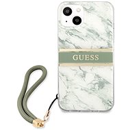Guess TPU Marble Stripe Back Cover for Apple iPhone 13 Green - Phone Cover