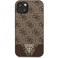 Guess 4G Hard Case Metal Logo Case for Apple iPhone 13 mini Brovn - Phone Cover