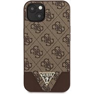 Guess 4G Hard Case Metal Logo Case for Apple iPhone 13 Brovn - Phone Cover