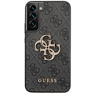 Guess PU 4G Metal Logo Back Cover for Samsung Galaxy S22+ Grey - Phone Cover