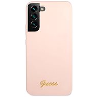 Guess Silicone Metal Logo Back Cover for Samsung Galaxy S22+ Pink - Phone Cover