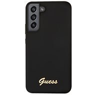 Guess Silicone Metal Logo Back Cover for Samsung Galaxy S22 Black - Phone Cover