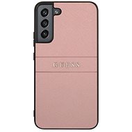Guess PU Leather Saffiano Back Cover for Samsung Galaxy S22 Pink - Phone Cover