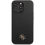 Guess 4G Silicone Metal Logo Cover for Apple iPhone 13 Pro Black - Phone Cover