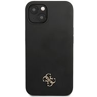 Guess 4G Silicone Metal Logo Cover for Apple iPhone 13 mini Black - Phone Cover