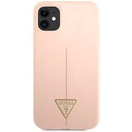 Guess Silicone Line Triangle tok Apple iPhone 11 készülékhez Pink - Telefon tok