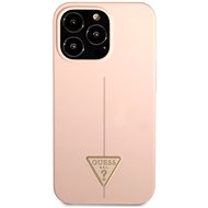 Guess Silicone Line Triangle cover for Apple iPhone 13 Pro Max Pink - Phone Cover