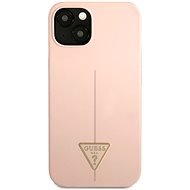 Guess Silicone Line Triangle tok Apple iPhone 13 mini készülékhez Pink - Telefon tok