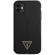 Guess Silicone Line Triangle kryt na Apple iPhone 11 Black - Kryt na mobil