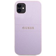Guess PU Leather Saffiano Cover für Apple iPhone 11 Purple - Handyhülle