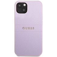 Guess PU Leather Saffiano Cover für Apple iPhone 13 Purple - Handyhülle