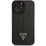 Guess PU Saffiano Triangle Cover für Apple iPhone 13 Pro Max Black - Handyhülle