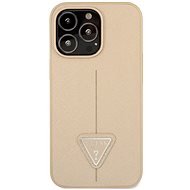 Guess PU Saffiano Triangle cover for Apple iPhone 13 Pro Beige - Phone Cover