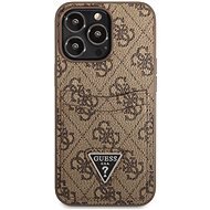 Guess 4G Saffiano Double Card Cover für Apple iPhone 13 Pro Max Brown - Handyhülle
