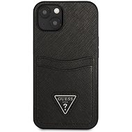 Guess 4G Saffiano Double Card Cover for Apple iPhone 13 mini Black - Phone Cover