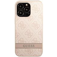 Guess PU 4G Stripe Cover für Apple iPhone 13 Pro Pink - Handyhülle