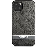 Guess PU 4G Stripe Cover für Apple iPhone 13 Grey - Handyhülle