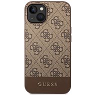 Guess 4G Stripe Back Cover for iPhone 14 Brown - Phone Cover