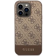 Guess 4G Stripe Back Cover für iPhone 14 Pro Brown - Handyhülle