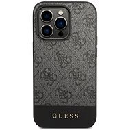 Guess 4G Stripe Back Cover for iPhone 14 Pro Grey - Phone Cover