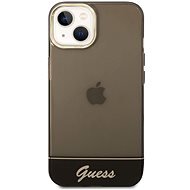 Guess PC/TPU Camera Outline Translucent Back Cover for iPhone 14 Black - Phone Cover