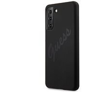Guess Silicone Vintage hátlapo a Samsung Galaxy S21 készülékhez  fekete - Telefon tok