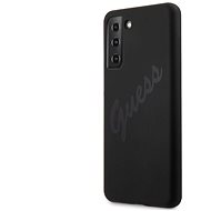 Guess Silicone Vintage Back Cover for Samsung Galaxy S21 Black - Phone Cover