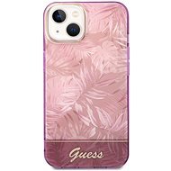 Guess PC/TPU Jungle Hátlap tok az iPhone 14 Plus készülékhez - rózsaszín - Telefon tok