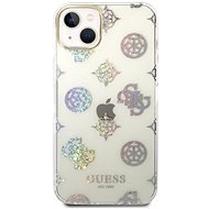 Guess PC/TPU Peony Glitter Back Cover for iPhone 14 Plus White - Phone Cover