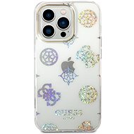 Guess PC/TPU Peony Glitter Back Cover for iPhone 14 Pro White - Phone Cover