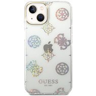 Guess PC/TPU Peony Glitter Back Cover für iPhone 14 White - Handyhülle