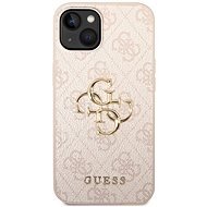 Guess PU 4G Metal Logo Back Cover for iPhone 14 Pink - Phone Cover