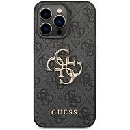 Guess PU 4G Metal Logo Hátlap tok az iPhone 14 Pro készülékhez - szürke - Telefon tok