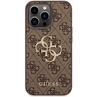 Guess PU 4G Metal Logo Backcover für iPhone 14 Pro Max Brown - Handyhülle