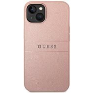 Guess PU Leather Saffiano Back Cover für iPhone 14 Plus Pink - Handyhülle