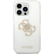 Guess TPU Big 4G Full Glitter Back Cover for iPhone 14 Pro Transparent - Phone Cover