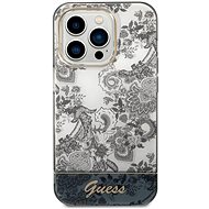 Guess PC/TPU Toile De Jouy Back Cover for iPhone 14 Pro Max Grey - Phone Cover