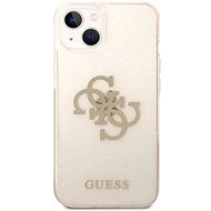 Guess TPU Big 4G Full Glitter Back Cover for iPhone 14 Gold - Phone Cover
