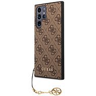 Guess 4G Charms Zadní Kryt pro Samsung Galaxy S23 Ultra Brown - Phone Cover