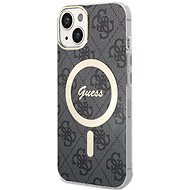 Guess 4G IML MagSafe Kompatibilní Zadní Kryt pro iPhone 13 Black - Phone Cover