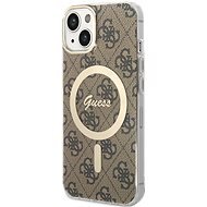 Guess 4G IML MagSafe kompatibles Back Cover für iPhone 13 Brown - Handyhülle